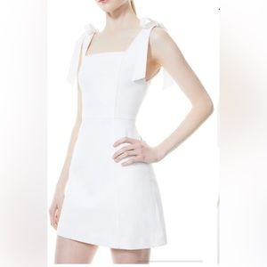 Alice and olivia white denim, small